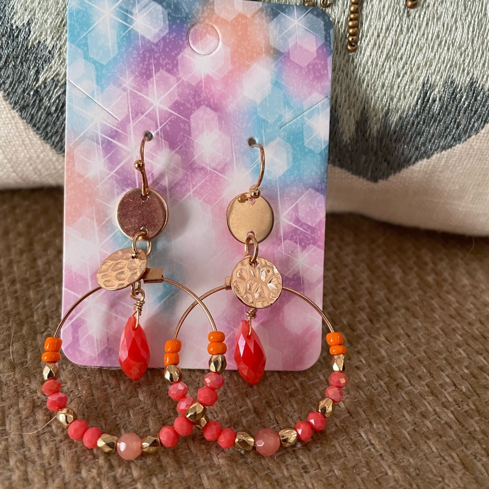 Handmade bead earrings